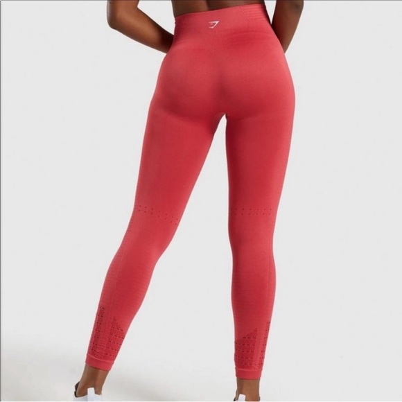 Gymshark Energy+ Seamless Leggings - Red - Picture 2 of 4